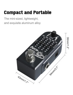 Pedal de Efecto Ecualizador Gráfico AZOR AP-322 5 Bandas 2