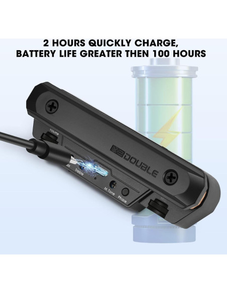 Pastilla de Guitarra Acústica Activa Recargable con Micrófono