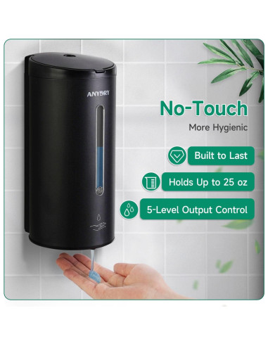 Dispensador Automático de Jabón AnyDry 739ml Montaje en Pared