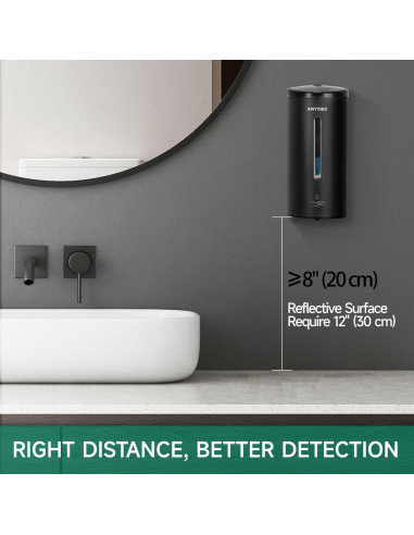 Dispensador Automático de Jabón AnyDry 739ml Montaje en Pared