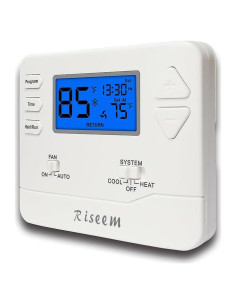 Termostato Digital Programable Riseem STN605 Azul 24V