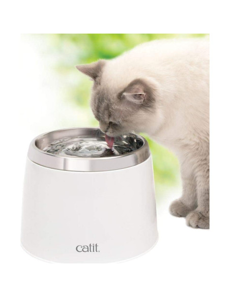 Fuente de Agua para Gatos Catit Fresh & Clear Acero Inoxidable 1.89L
