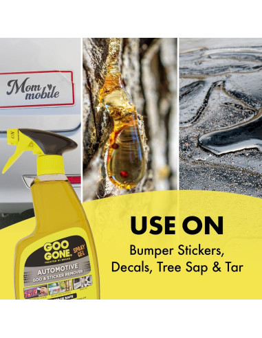 Goo Gone Automotriz 355 ml - Limpiador de Interiores y Llantas