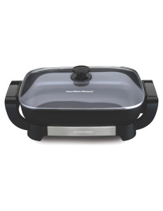 Sartén Eléctrica Hamilton Beach 12x15" Cerámica Durathon