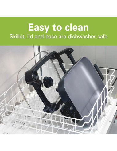 Sartén Eléctrica Hamilton Beach 12x15" Cerámica Durathon