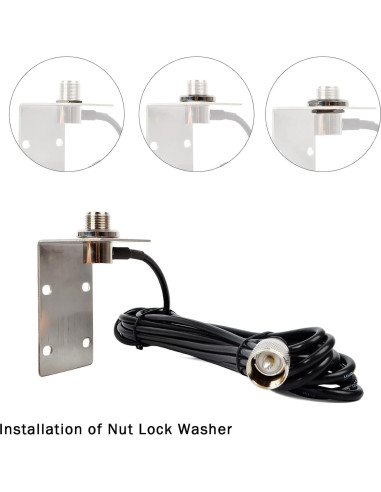 Antena Marina VHF TWAYRDIO 156-163MHz 50W con Cable 5m