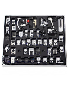 Kit de 32 Pies Prensatelas para Máquina de Coser Universal