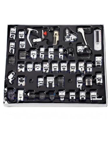 Kit de 32 Pies Prensatelas para Máquina de Coser Universal
