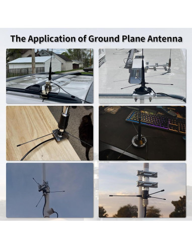 Kit de Montaje Antena Móvil VHF/UHF UAYESOK con Adaptador PL259-SO239