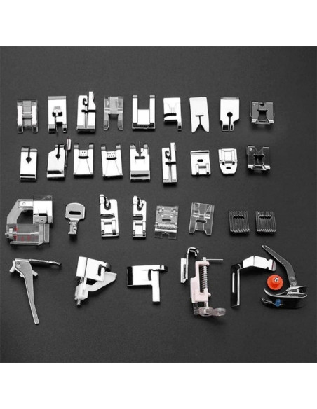 Kit de 32 Pies Prensatelas para Máquina de Coser Universal