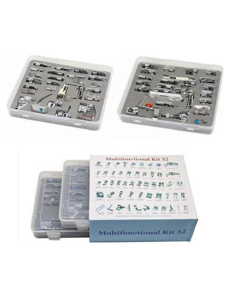 Juego de 52 Piezas de Patas de Prensatelas YEQIN para Coser