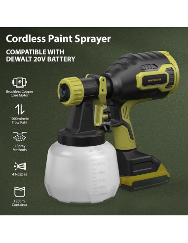 Pulverizador de pintura inalámbrico 3D VO INN CPS004-D 1200ml