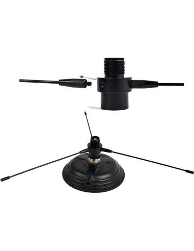 Kit de Montaje Antena Móvil VHF/UHF UAYESOK con Adaptador PL259-SO239