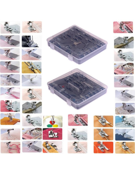 Juego de 52 Piezas de Patas de Prensatelas YEQIN para Coser