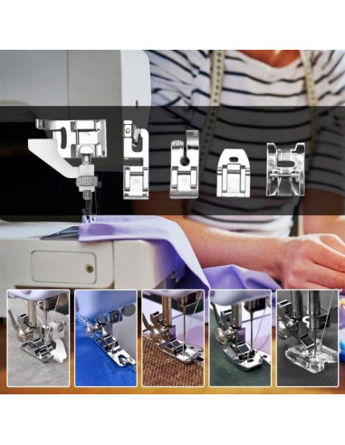 Kit de 32 Pies Prensatelas para Máquina de Coser Universal