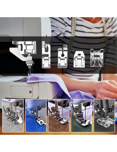 Kit de 32 Pies Prensatelas para Máquina de Coser Universal