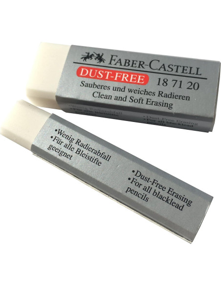 Borrador Grande Faber-Castell Libre de Polvo - Paquete de 4