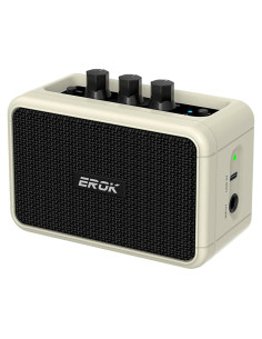 Amplificador de guitarra eléctrica EROK EK-AG-04 5W Bluetooth Beige