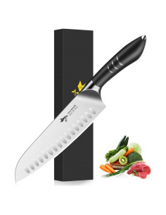 Cuchillo Santoku 20 cm MAD SHARK - Acero Alemán, Mango Ergonómico