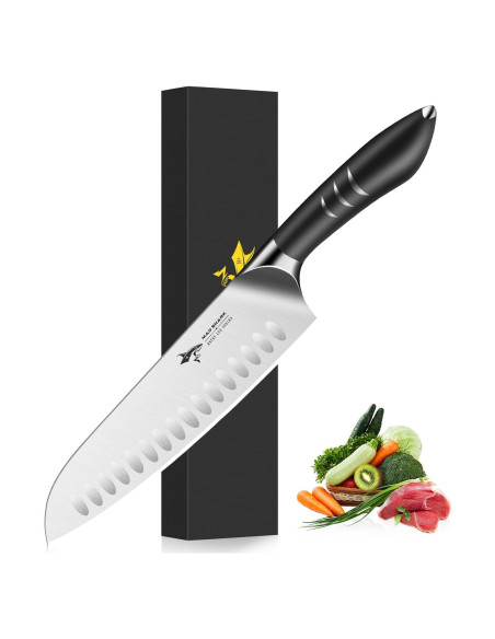 Cuchillo Santoku 20 cm MAD SHARK - Acero Alemán, Mango Ergonómico