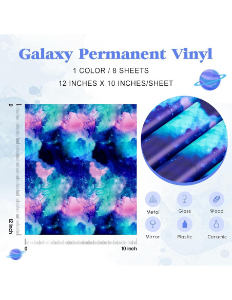 Vinilo Adhesivo Permanente Tintnut - 8 Hojas 30.48x25.4cm Rosa Azul Vinilo Adhesivo Permanente Tintnut - 8 Hojas 30.48x25.4cm Rosa Azul