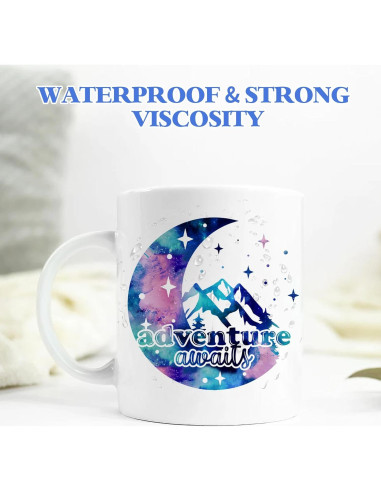 Vinilo Adhesivo Permanente Tintnut - 8 Hojas 30.48x25.4cm Rosa Azul