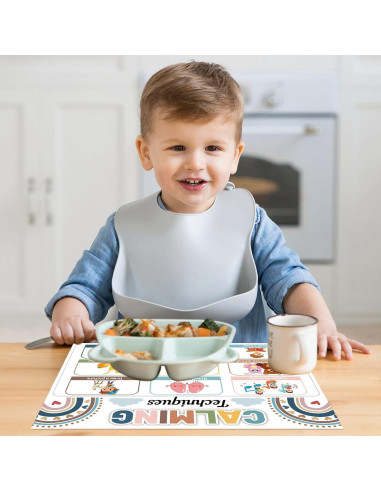 Set de 8 Manteles Educativos Boho OBUSATT 43x32 cm Salud Mental