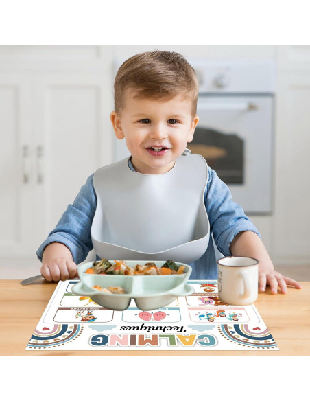 Set de 8 Manteles Educativos Boho OBUSATT 43x32 cm Salud Mental