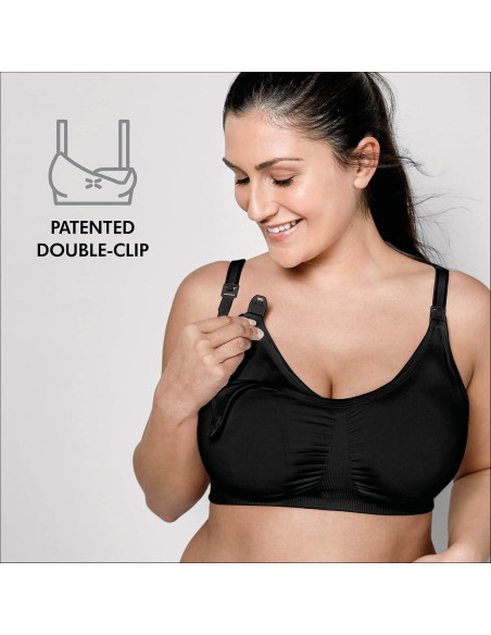 Sostén de Lactancia 3 en 1 Medela Negro T. Mediano