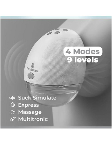 Extractor de Leche Eléctrico Doble Primo Passi Manos Libres