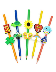 Toppers de PVC para Lápiz YEALQUE 100PCS Multicolor 2