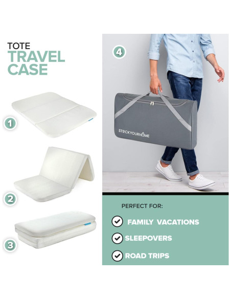 Colchón Plegable para Cuna de Viaje Stock Your Home 96.5x66cm