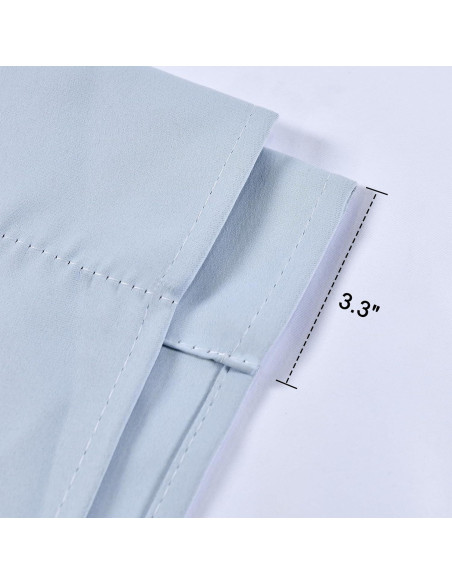 Cortina de Sombra DONREN Azul Cielo 86x160 cm Bloqueo Luz