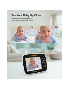 Monitor de Bebé Kidsneed SM935A con 2 Cámaras y Pantalla 3.5" 2