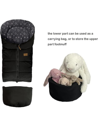 Cubierta de Invierno Impermeable Ajustable para Carritos XL