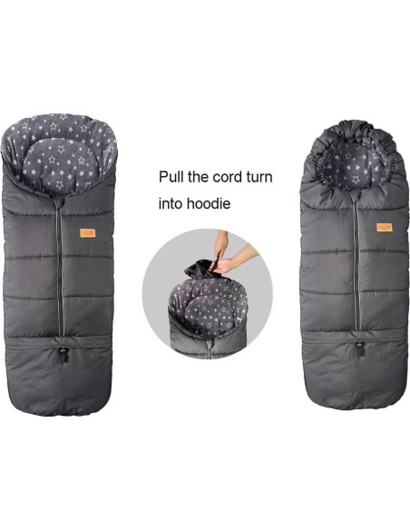 Cubierta de Invierno Impermeable Ajustable para Carritos XL