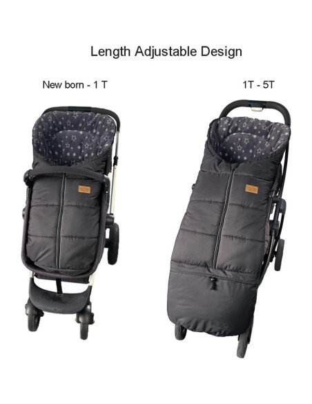 Cubierta de Invierno Impermeable Ajustable para Carritos XL