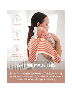 Toallitas de Baño Orgánicas Nightingale 30x30cm Paquete de 6 2