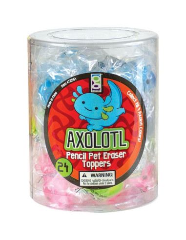Borradores de lápiz con tapa Axolote Geddes - Paquete 24