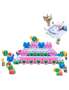 Borradores de lápiz RONDURE 35pcs en forma de corazón y animales