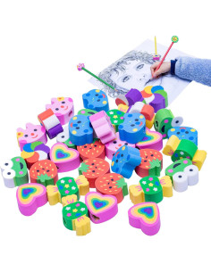 Borradores de lápiz RONDURE 35pcs en forma de corazón y animales 2