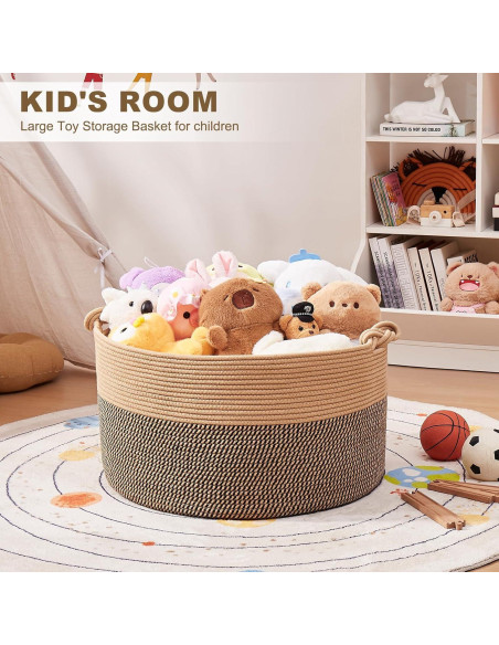 Cesta de Almacenamiento Grande OIASKET 58x58x33 cm Algodón