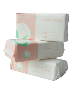 Toallitas Húmedas Careboree 100% Algodón Puro Sin Fragancia - 300 Conteo