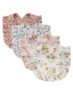 Juego de 4 Pañales de Muselina para Bebés Unisex Algodón