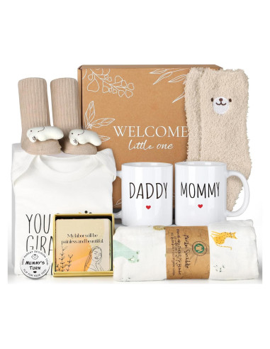 Canasta de Regalos para Nuevas Mamás Kjtao - 9 Piezas