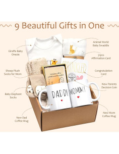 Canasta de Regalos para Nuevas Mamás Kjtao - 9 Piezas 2