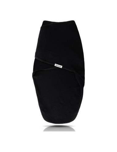 Manta de Envolver para Bebés Benoxine Algodón Orgánico 0-3M Negra