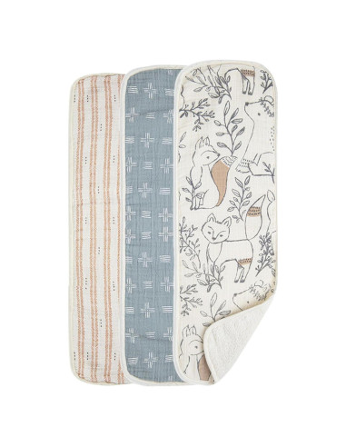 Pañales de Muselina Crane Baby - Animales del Bosque, 50x20 cm