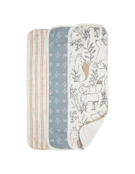 Pañales de Muselina Crane Baby - Animales del Bosque, 50x20 cm