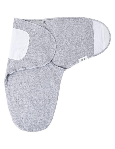 Manta de Envolver para Bebés Benoxine Algodón Orgánico 0-3M Negra